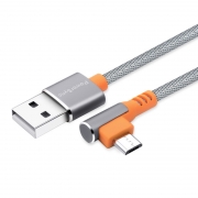包尔星克 C2UFD810 MICRO USB弯头安卓数据传输线 灰色 1米/条